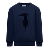 Trussardi Felpa tinta unita Girocollo con Logo Blu per Bambino TBA25004FE BLU TRUSSARDI 