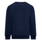 Trussardi Felpa tinta unita Girocollo con Logo Blu per Bambino TBA25004FEX BLU TRUSSARDI 