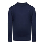 Trussardi Maglia tinta unita Girocollo Blu per Bambino TBA25011MA BLU TRUSSARDI 