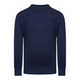 Trussardi Maglia tinta unita Girocollo Blu per Bambino TBA25011MA BLU TRUSSARDI 
