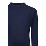 Trussardi Maglia tinta unita Girocollo Blu per Bambino TBA25011MA BLU TRUSSARDI 