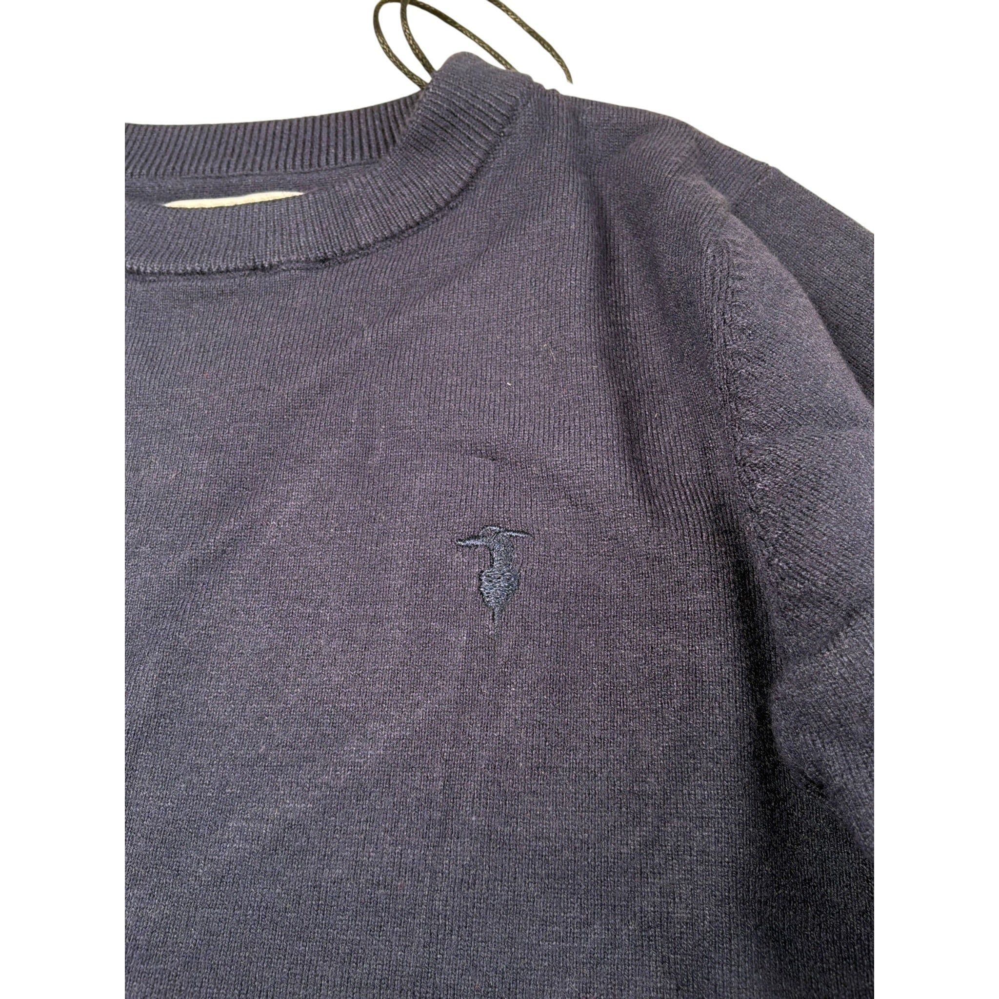 Trussardi Maglia tinta unita Girocollo Blu per Bambino TBA25011MAX BLU TRUSSARDI 