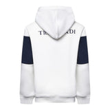 Trussardi Felpa Bicolore con Cappuccio Bianco/Blu per Neonato TBA25056FE BIANCO/BLU TRUSSARDI 
