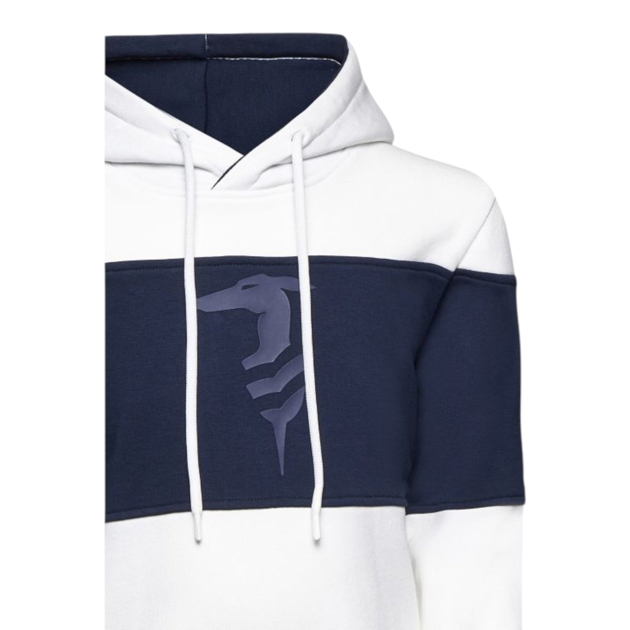 Trussardi Felpa Bicolore con Cappuccio Bianco/Blu per Neonato TBA25056FE BIANCO/BLU TRUSSARDI 