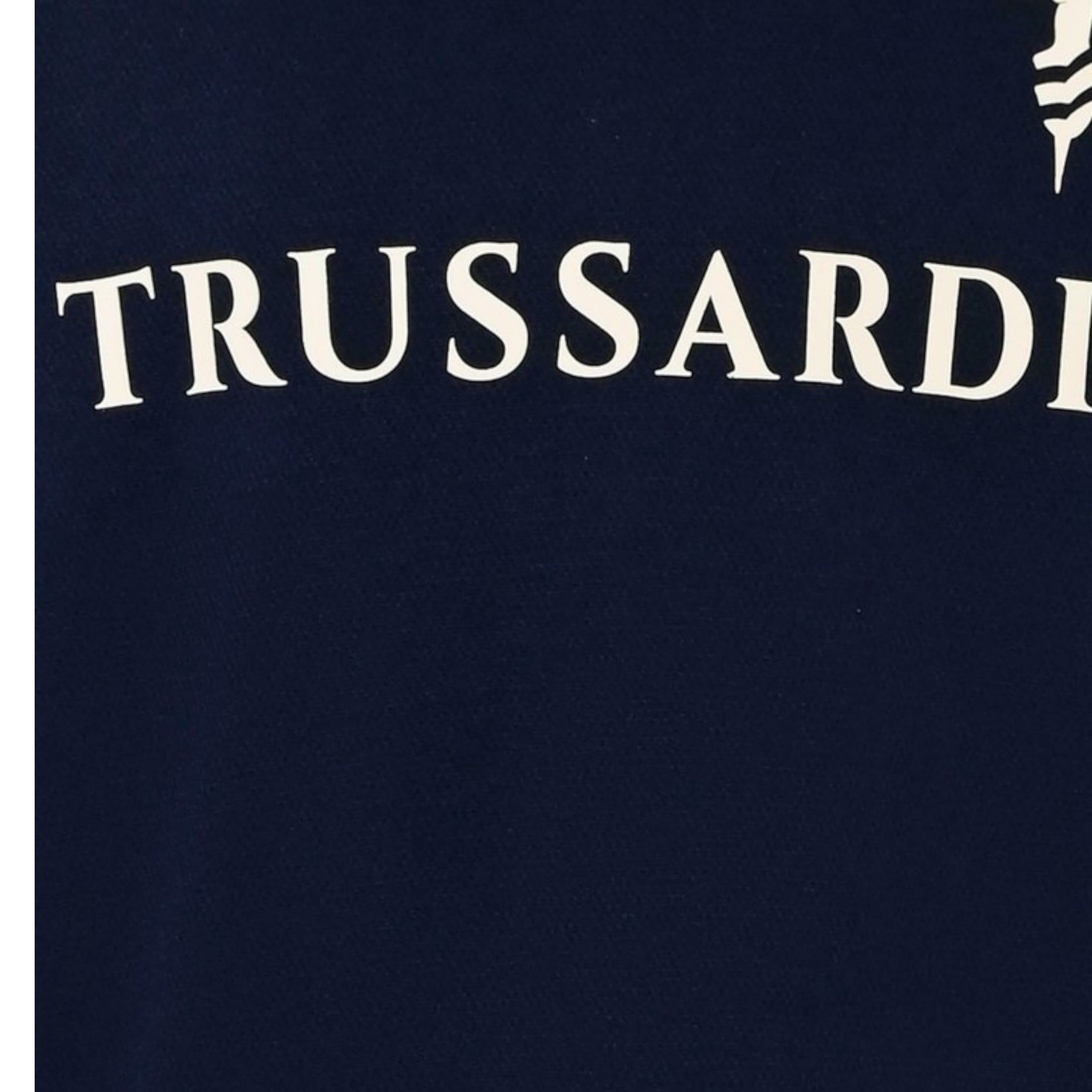 Trussardi Shirt tinta unita con Stampa Blu per Bambino TBA25057TS BLU TRUSSARDI 