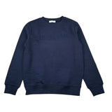 Trussardi Felpa tinta unita Girocollo con Logo Blu per Bambino TBA25097FE BLU TRUSSARDI 