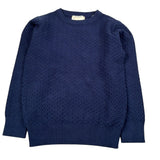 Trussardi Maglia tinta unita Girocollo Blu per Bambino TBA26003MA BLU TRUSSARDI 