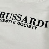 Trussardi Felpa Girocollo tinta unita con Stampa Bianco per Bambino TBA26005FE BIANCO TRUSSARDI 