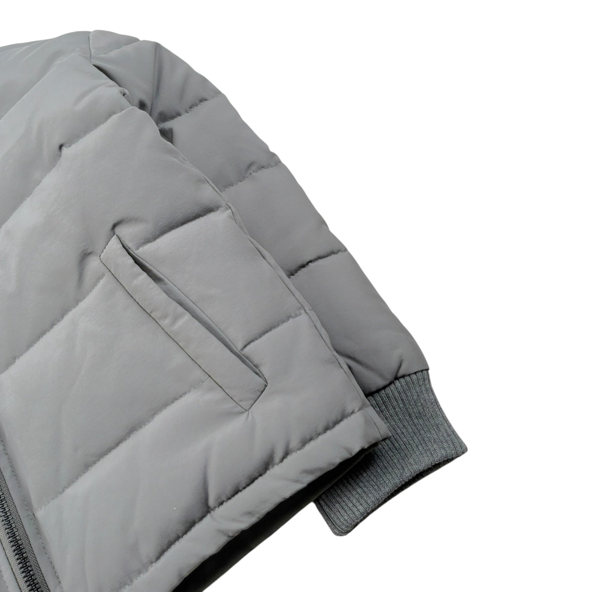 Trussardi Giubbino tinta unita con Zip Grigio per Bambino TBA26012PI GRIGIO TRUSSARDI 