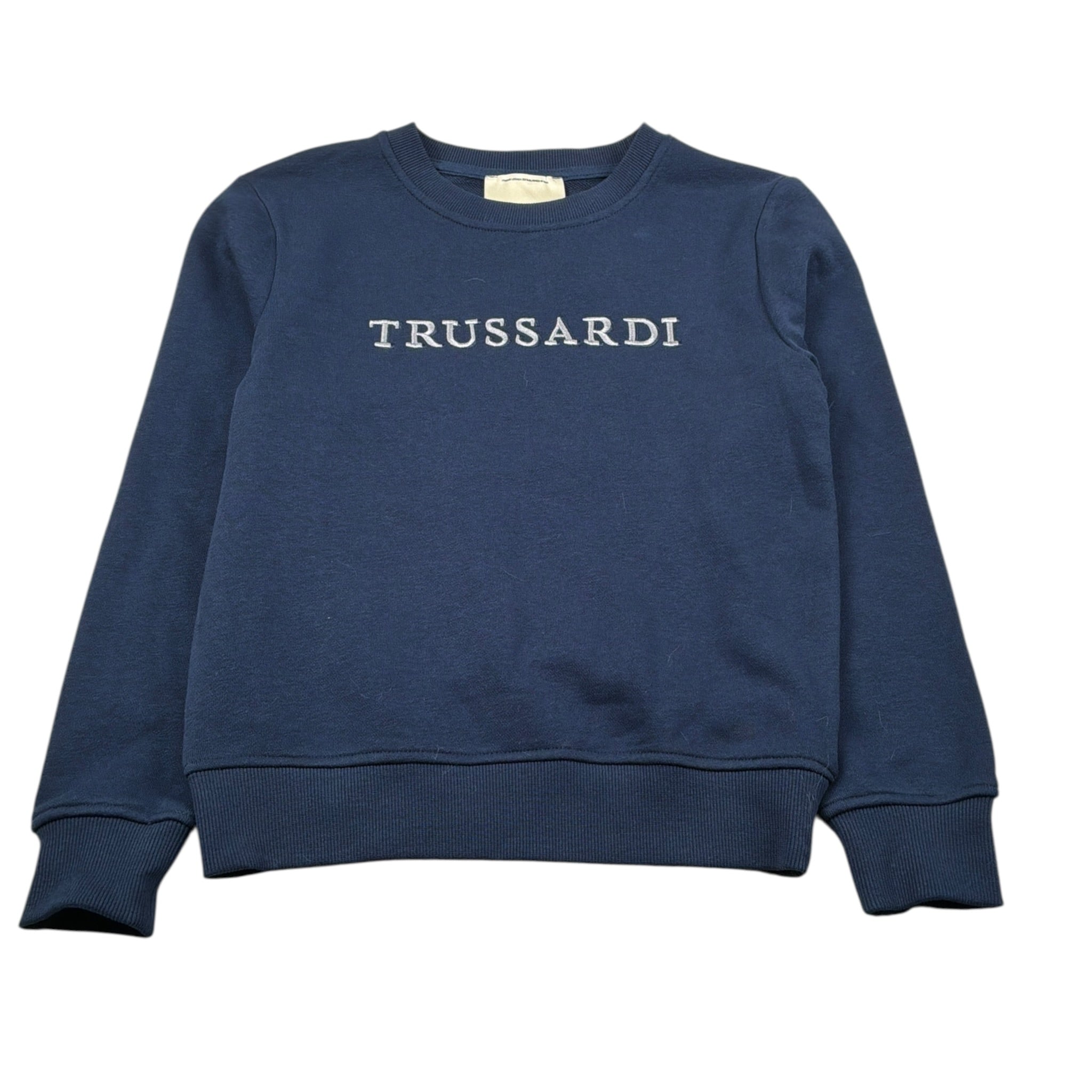 Trussardi Felpa Chiusa Girocollo tinta unita Blu per Bambino TBA26014FE BLU TRUSSARDI 