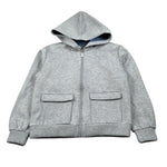 Trussardi Felpa con Zip E Cappuccio tinta unita Grigio per Bambino TBA26019FE GRIGIO TRUSSARDI 