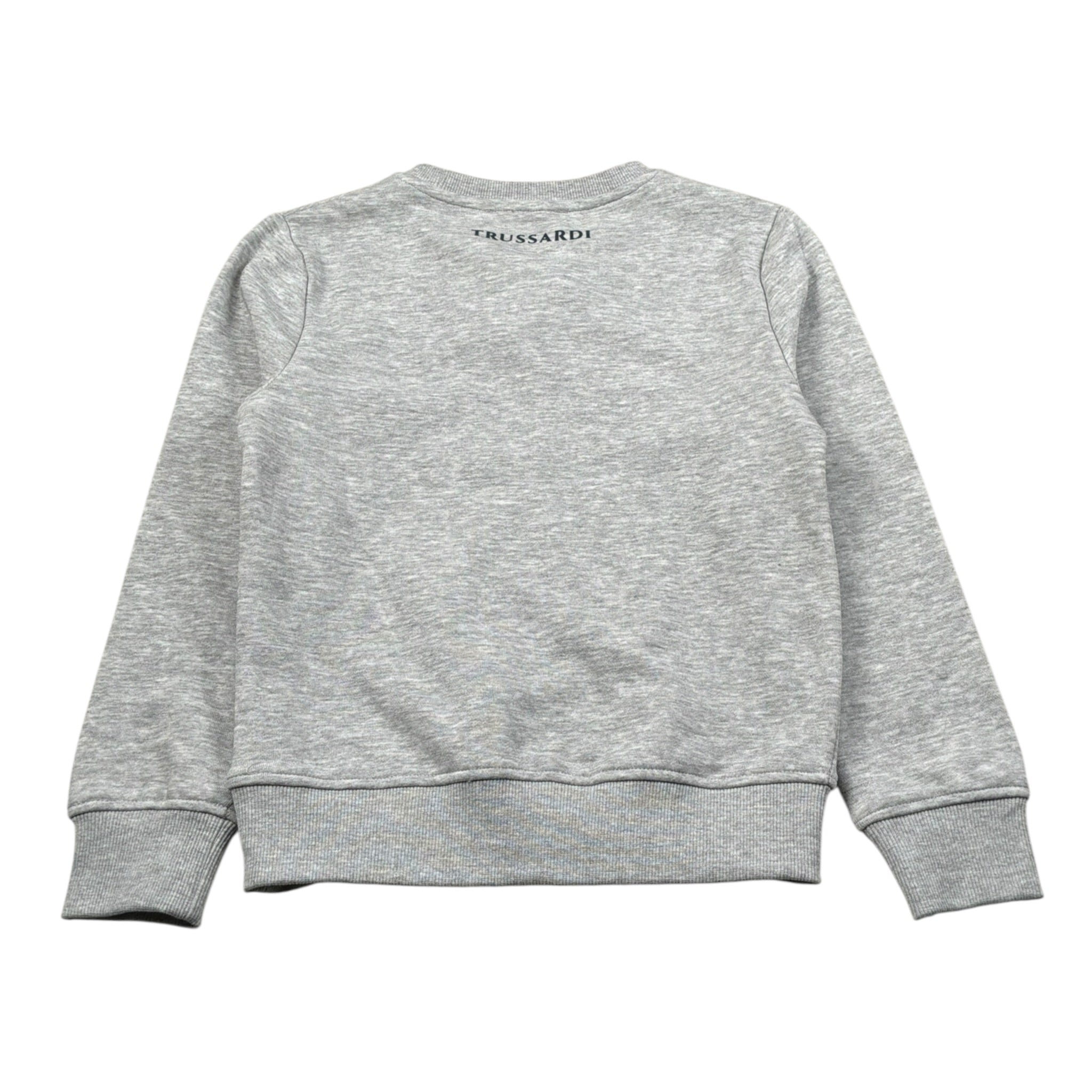 Trussardi Felpa Chiusa Girocollo tinta unita Grigio per Bambino TBA26020FE GRIGIO TRUSSARDI 