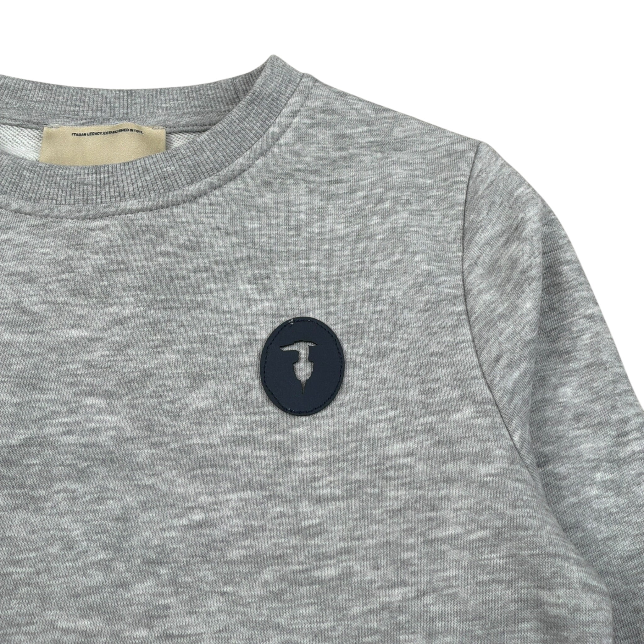 Trussardi Felpa Chiusa Girocollo tinta unita Grigio per Bambino TBA26020FE GRIGIO TRUSSARDI 