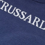 Trussardi Maglia tinta unita Girocollo con Stampa Blu per Bambino TBA26021MA BLU TRUSSARDI 