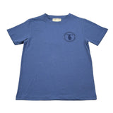 Trussardi T-Shirt Girocollo tinta unita con Logo Blu per Bambino TBA26022TS BLU TRUSSARDI 
