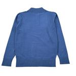 Trussardi Maglia tinta unita con Zip Blu per Bambino TBA26023MA BLU TRUSSARDI 