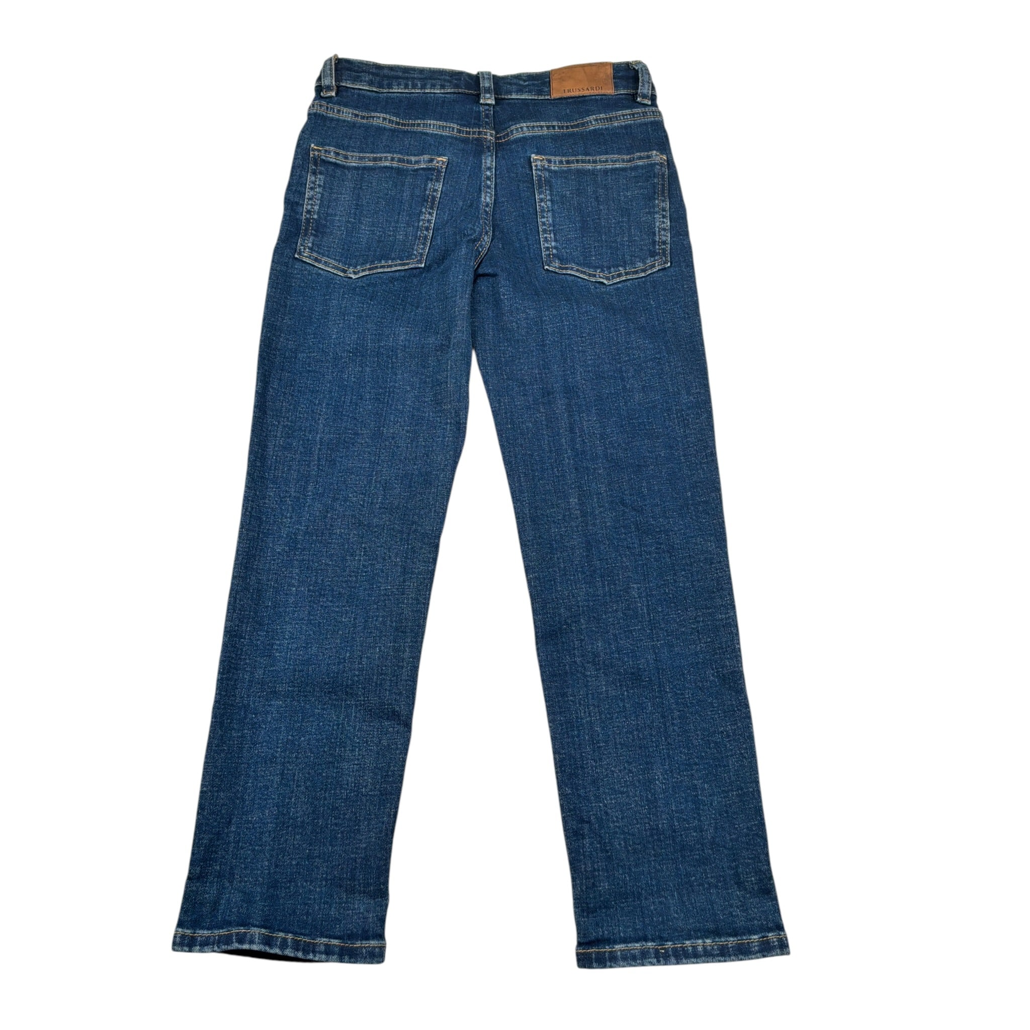 Trussardi Jeans tinta unita con Girovita Regolabile Blu per Bambino TBA26025JE BLU TRUSSARDI 