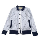 Trussardi Cardigan tinta unita con Profili In Contrasto Panna per Bambino TBA26028CD PANNA TRUSSARDI 