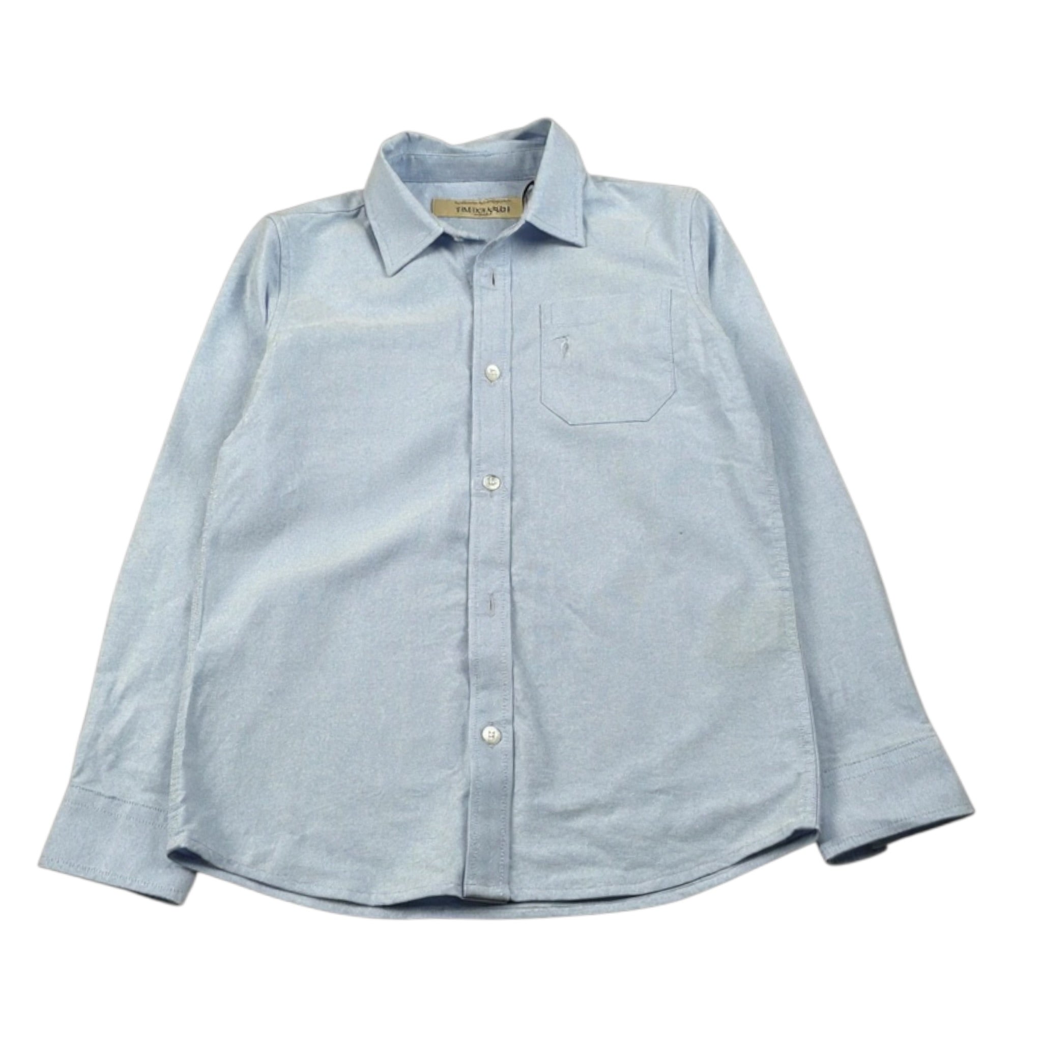 Trussardi Camicia Manica Lunga tinta unita Azzurro per Bambino TBA26029CA AZZURRO TRUSSARDI 