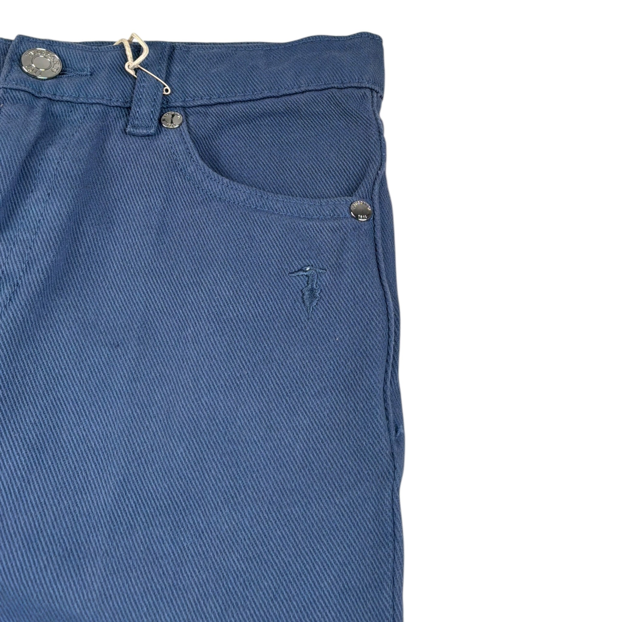 Trussardi Pantalone tinta unita con Girovita Regolabile Blu per Bambino TBA26032PA BLU TRUSSARDI 