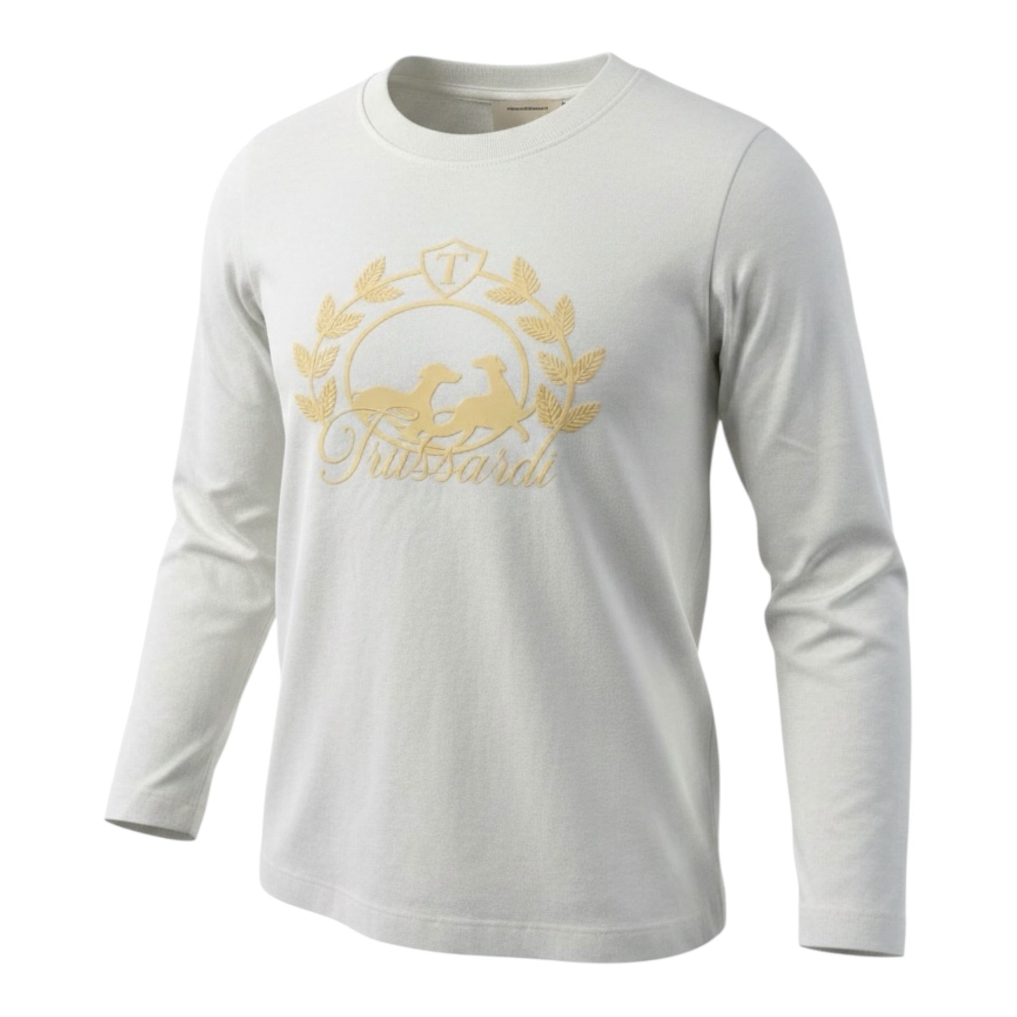 Trussardi Shirt tinta unita con Stampa Bianco per Bambino TBA26043TS BIANCO TRUSSARDI 