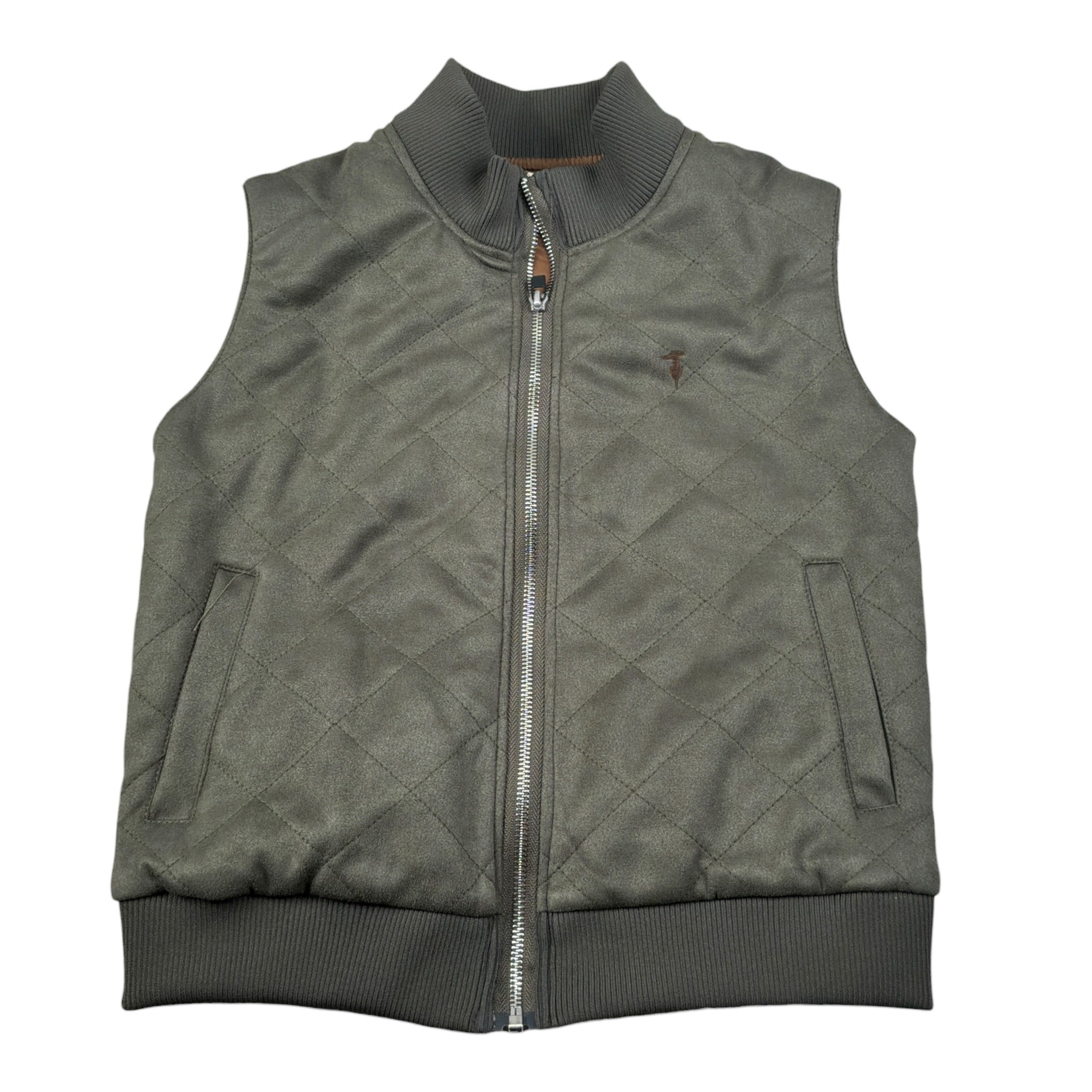 Trussardi Smanicato tinta unita con Zip Verde per Bambino TBA26045GT VERDE TRUSSARDI 