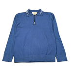 Trussardi Maglia con Zip E Colletto Logo Azzurro per Bambino TBA26046PO AZZURRO TRUSSARDI 