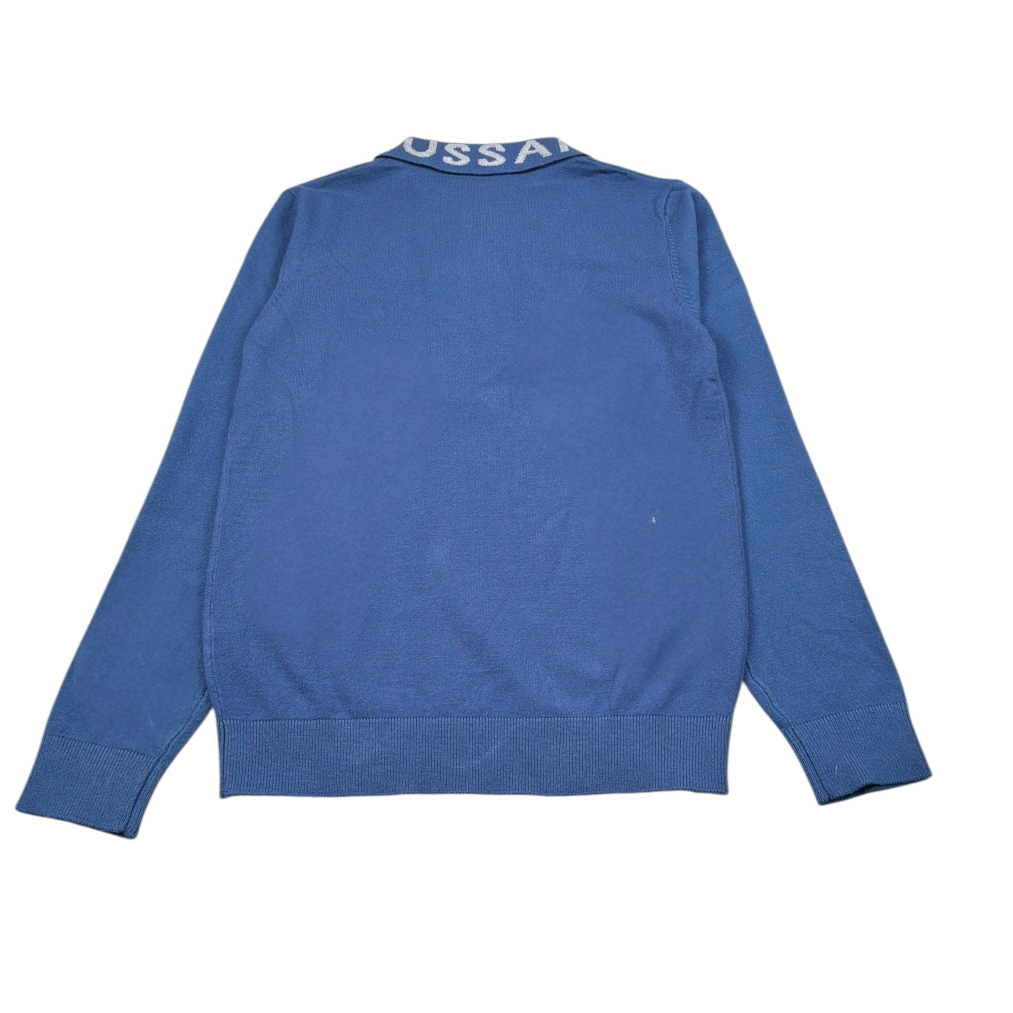 Trussardi Maglia con Zip E Colletto Logo Azzurro per Bambino TBA26046PO AZZURRO TRUSSARDI 