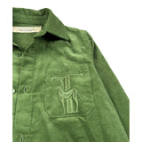 Trussardi Camicia Manica Lunga In Camoscio Verde per Bambino TBA26051CA VERDE TRUSSARDI 