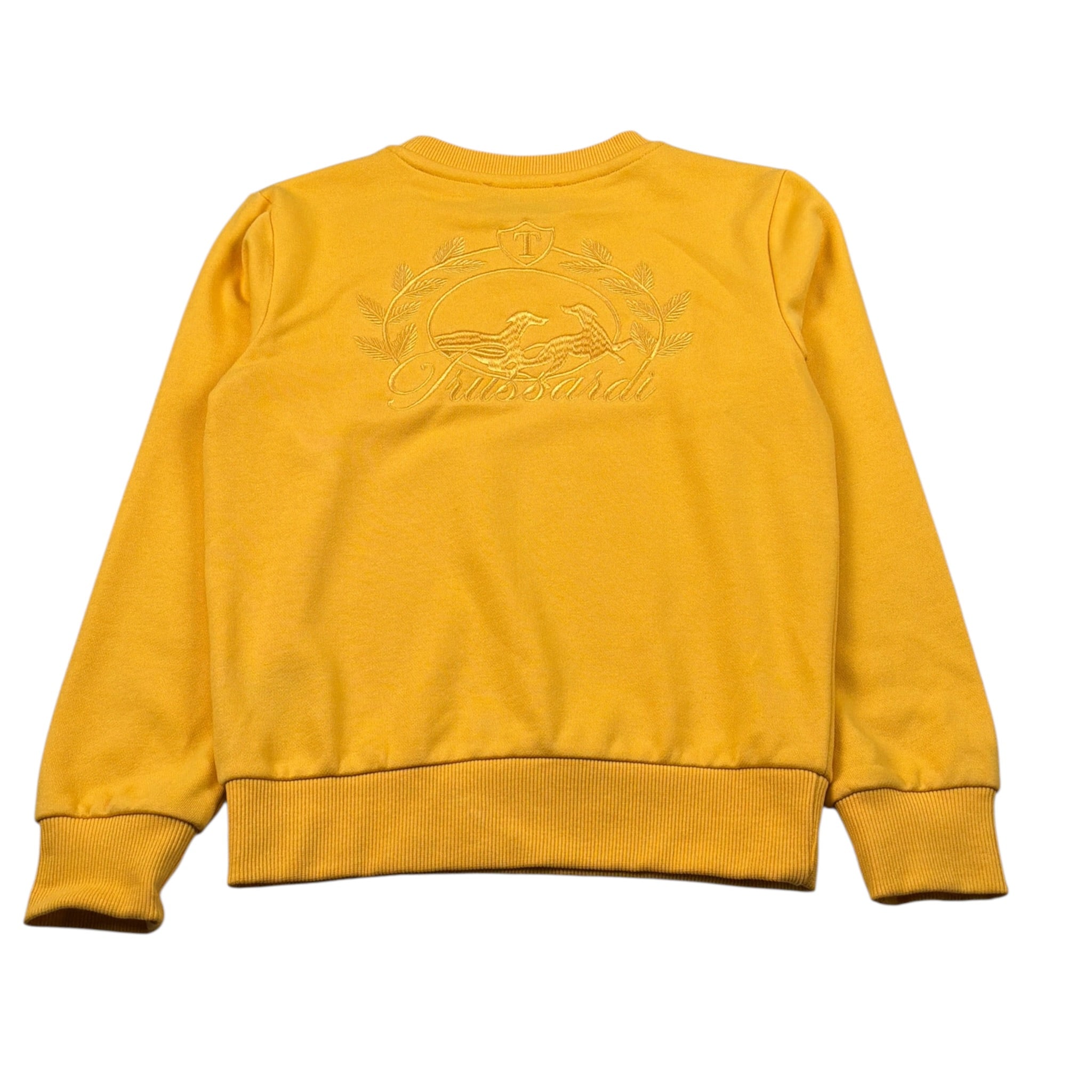 Trussardi Felpa Chiusa Girocollo tinta unita Giallo per Bambino TBA26055FE GIALLO TRUSSARDI 