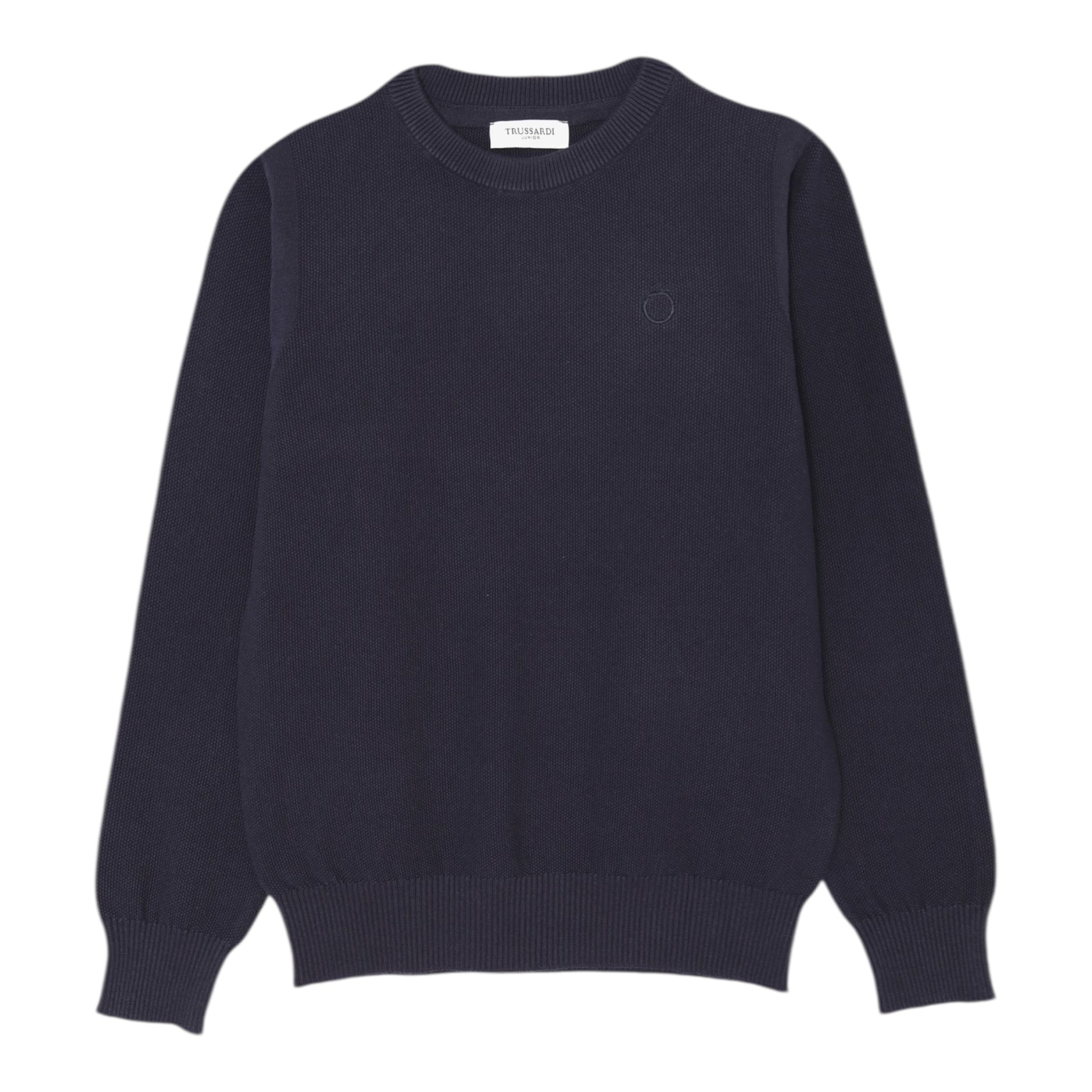 Trussardi Maglia tinta unita Mezzo Collo Blu per Bambino TBP25023MA BLU TRUSSARDI 
