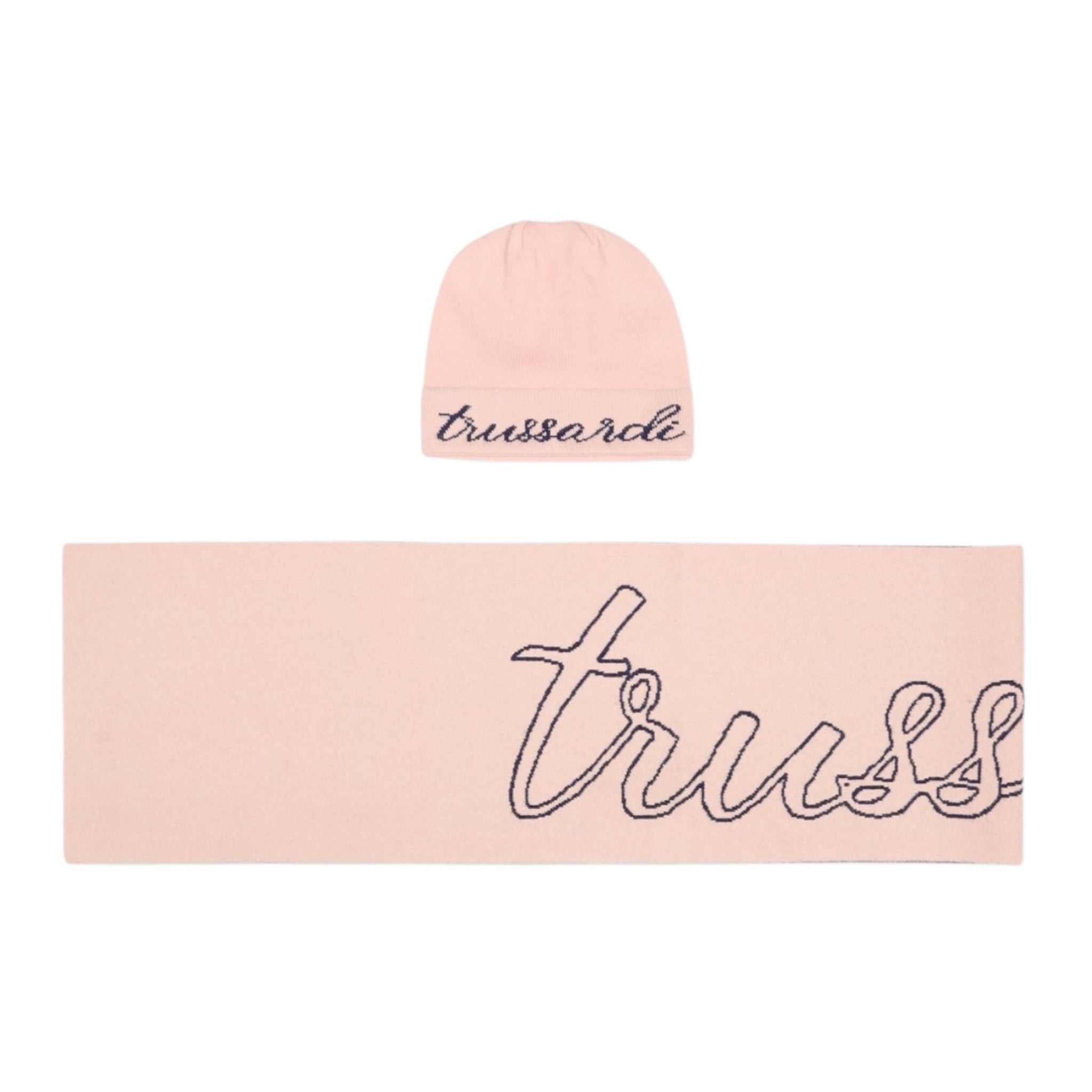 Trussardi Set Cappello-Sciarpa tinta unita Rosa per Bambina TGA25007HS ROSA TRUSSARDI 