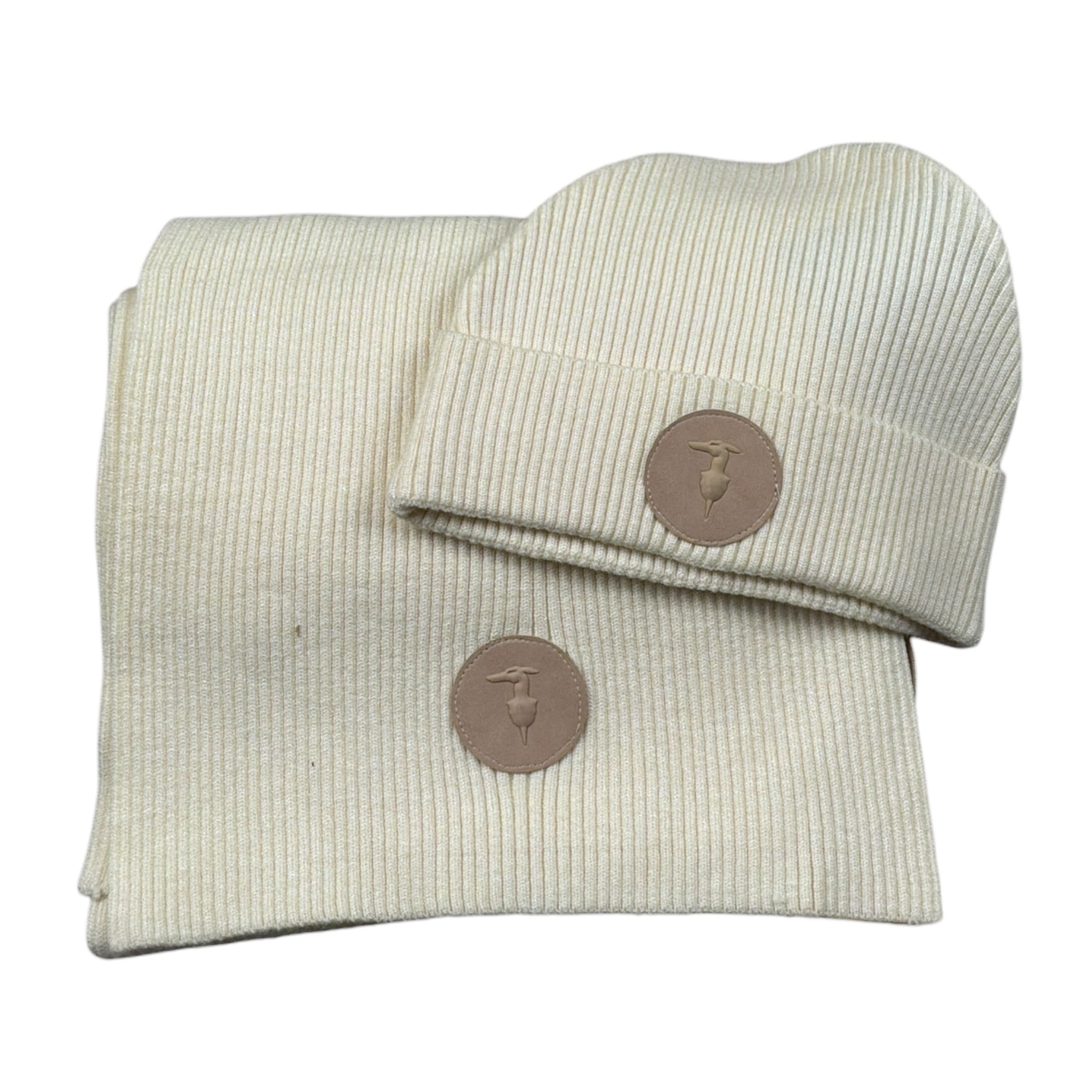 Trussardi Set Cappello-Sciarpa tinta unita Panna per Bambino TGA26002HS PANNA TRUSSARDI 
