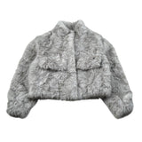 Trussardi Pelliccia tinta unita Grigio per Bambina TGA26017PL GRIGIO TRUSSARDI 