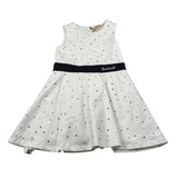 Trussardi Abito Giromanica tinta unita con Brillantini Bianco per Bambina TGA26019VE BIANCO TRUSSARDI 