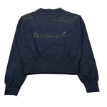 Trussardi Maglia Girocollo tinta unita con Brillantini Blu per Bambina TGA26020MA BLU TRUSSARDI 