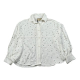 Trussardi Camicia Manica Lunga tinta unita con Brillantini Bianco per Bambina TGA26031CA BIANCO TRUSSARDI 