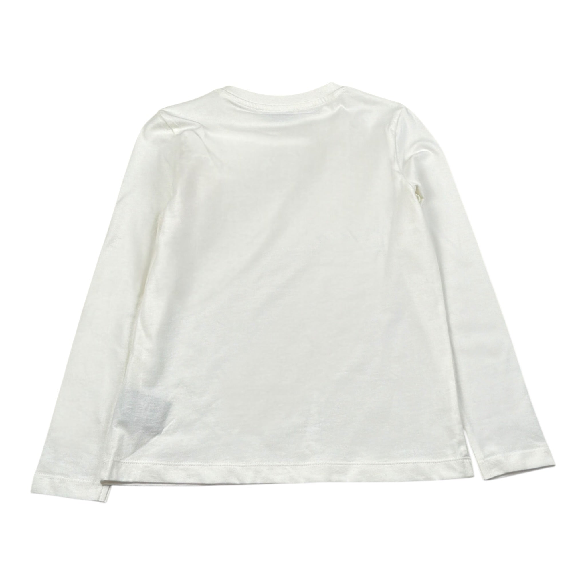 Trussardi Shirt tinta unita con Stampa Bianco per Bambina TGA2604TS BIANCO TRUSSARDI 