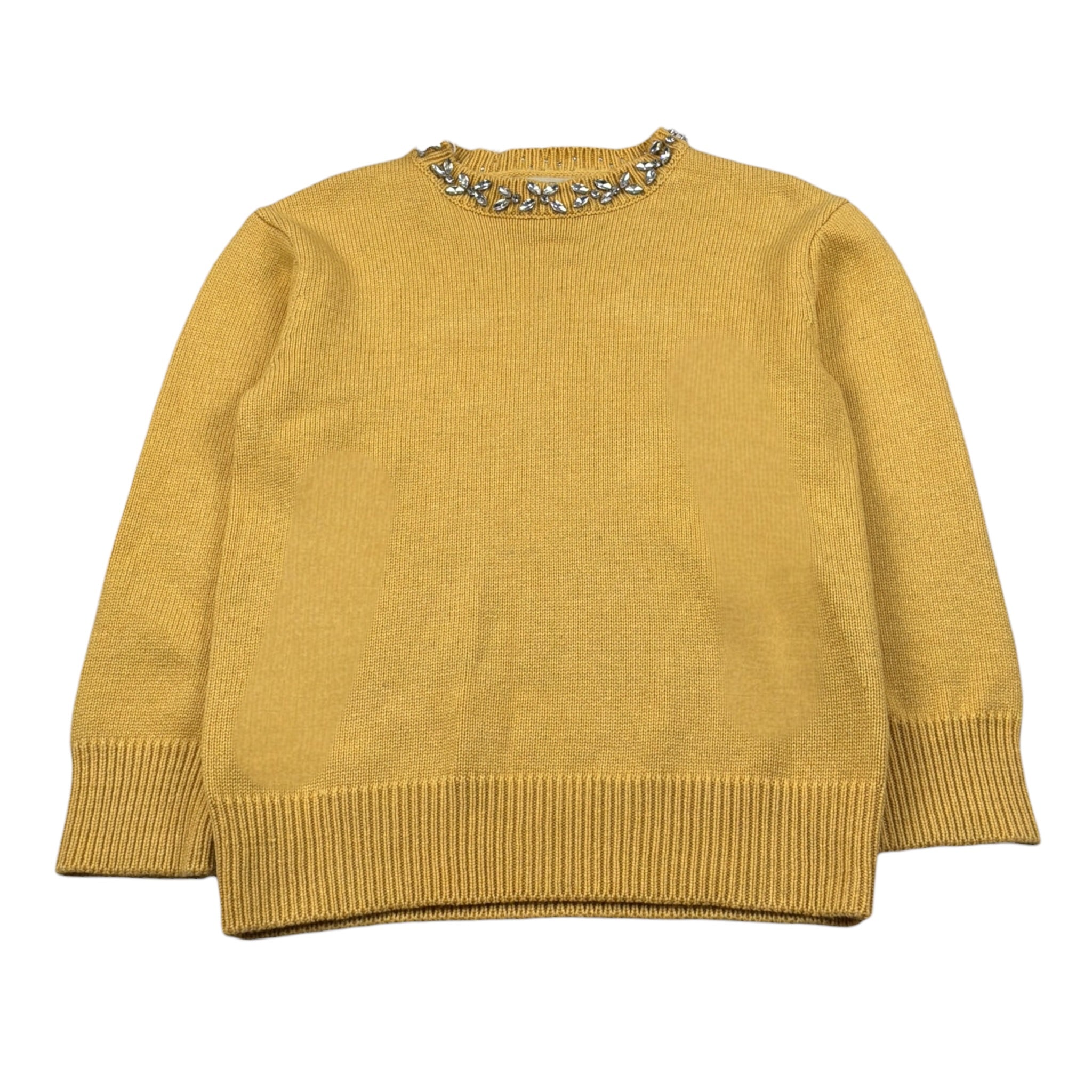 Trussardi Maglia tinta unita con Applicazioni Giallo per Bambina TGA26051MA GIALLO TRUSSARDI 