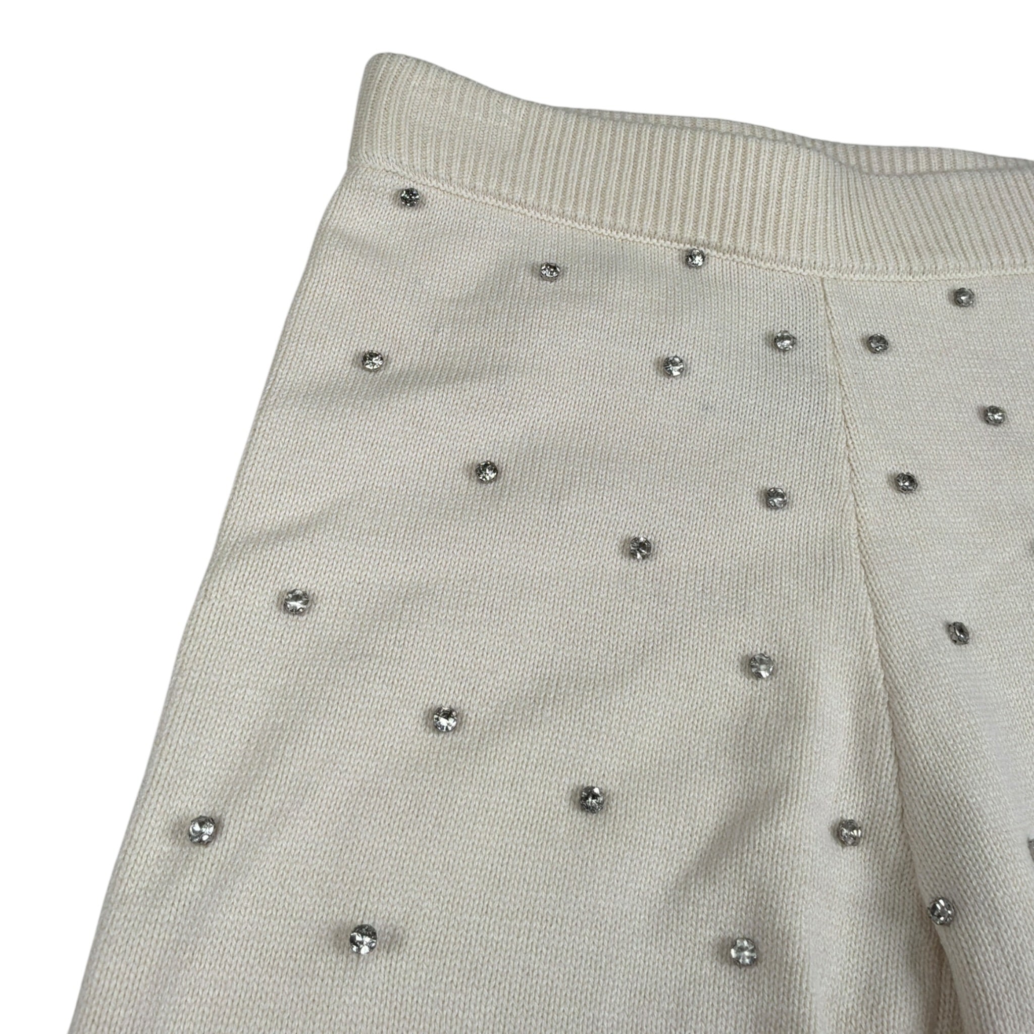 Trussardi Pantalone tinta unita con Applicazioni Panna per Bambina TGA26061PA PANNA TRUSSARDI 