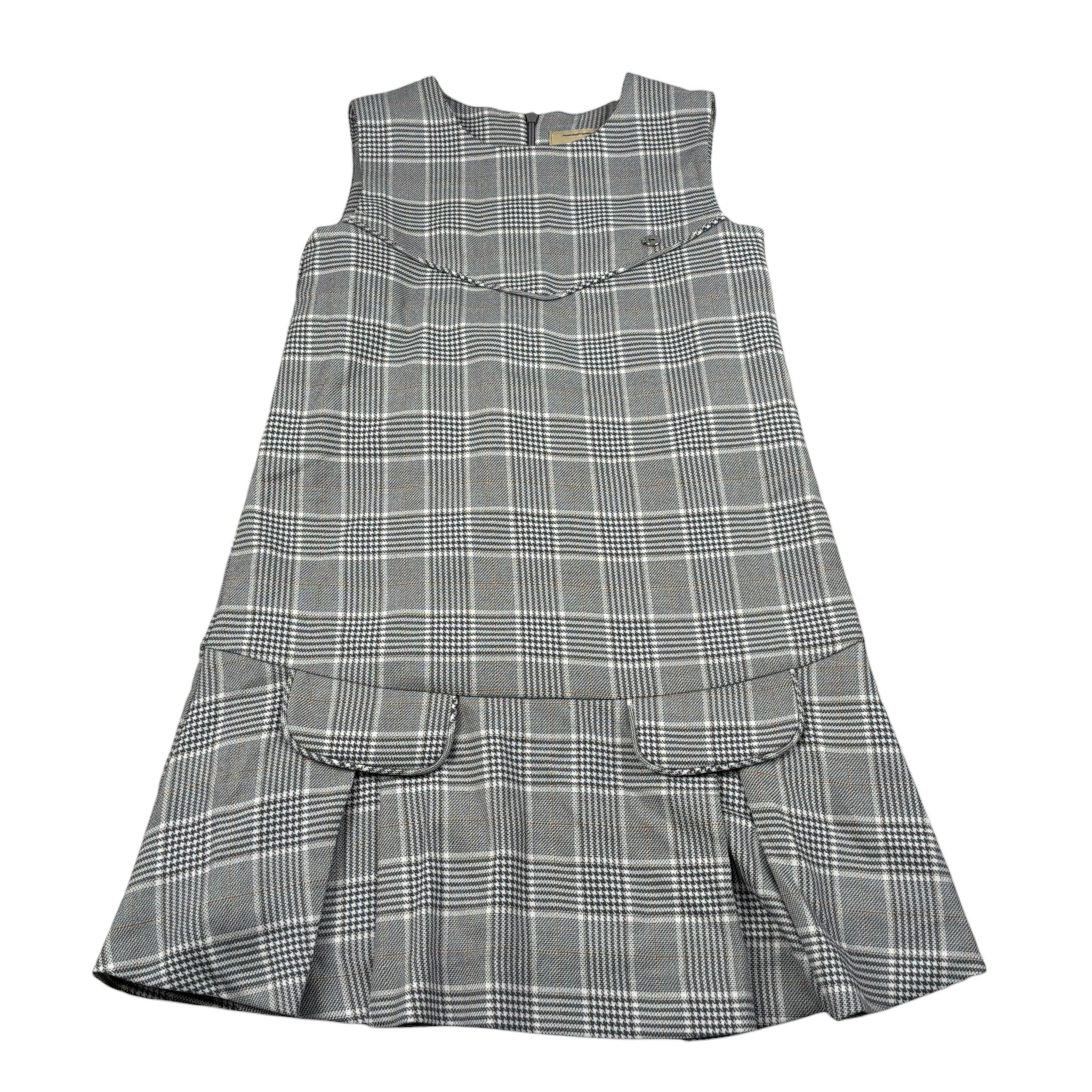 Trussardi Abito Giromanica Stampa Fantasia Grigio per Bambina TGA26066VE GRIGIO TRUSSARDI 