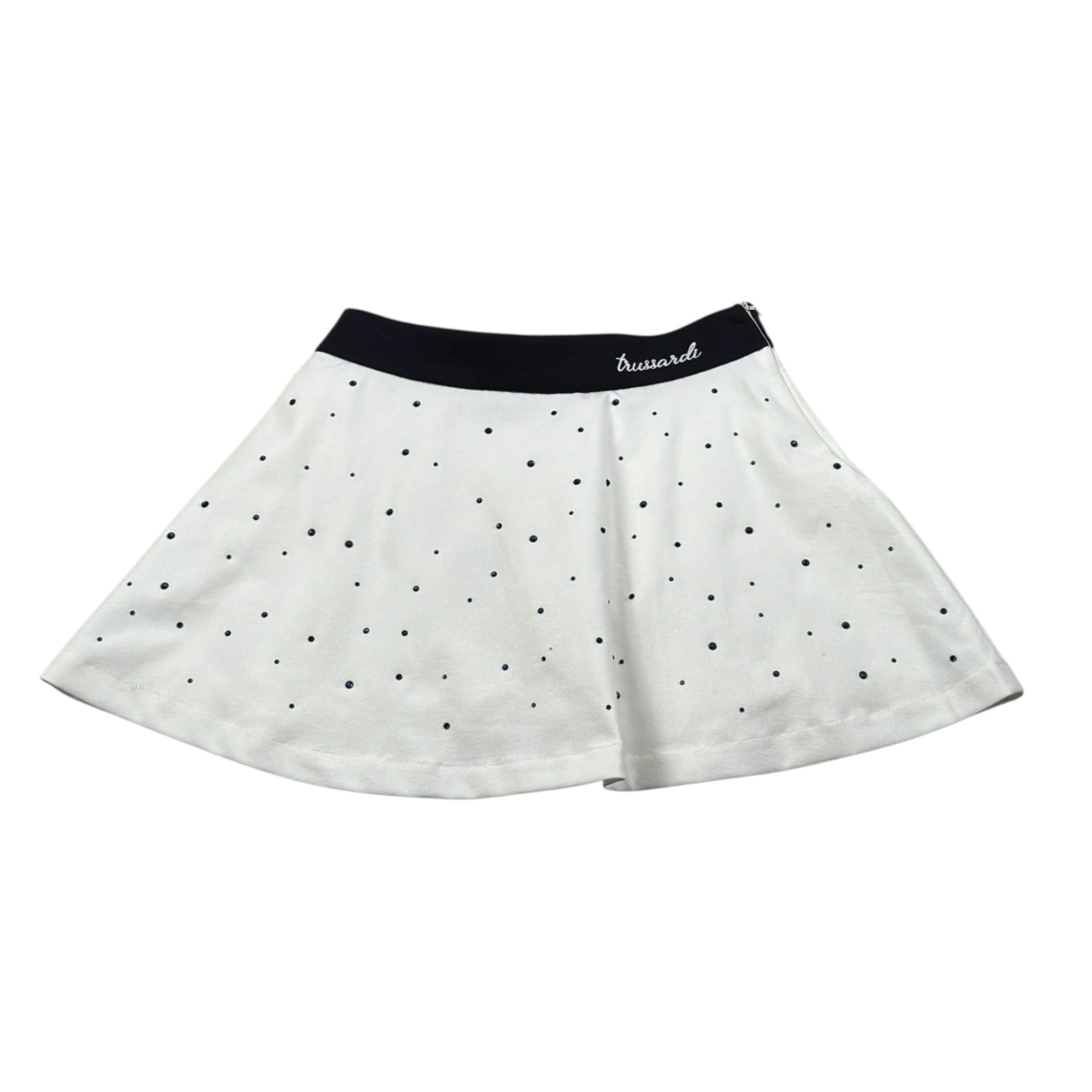 Trussardi Gonna tinta unita con Brillantini Bianco per Bambina TGA26069GO BIANCO TRUSSARDI 