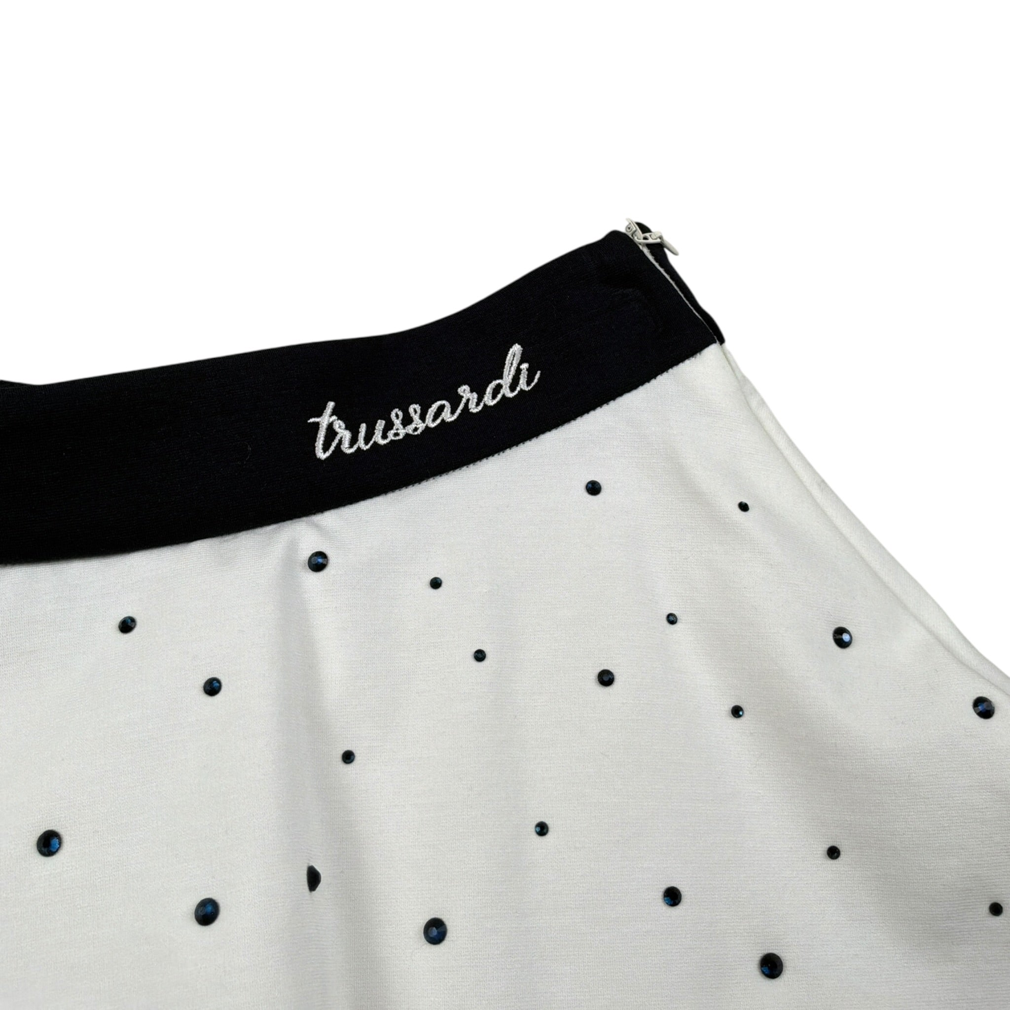 Trussardi Gonna tinta unita con Brillantini Bianco per Bambina TGA26069GO BIANCO TRUSSARDI 