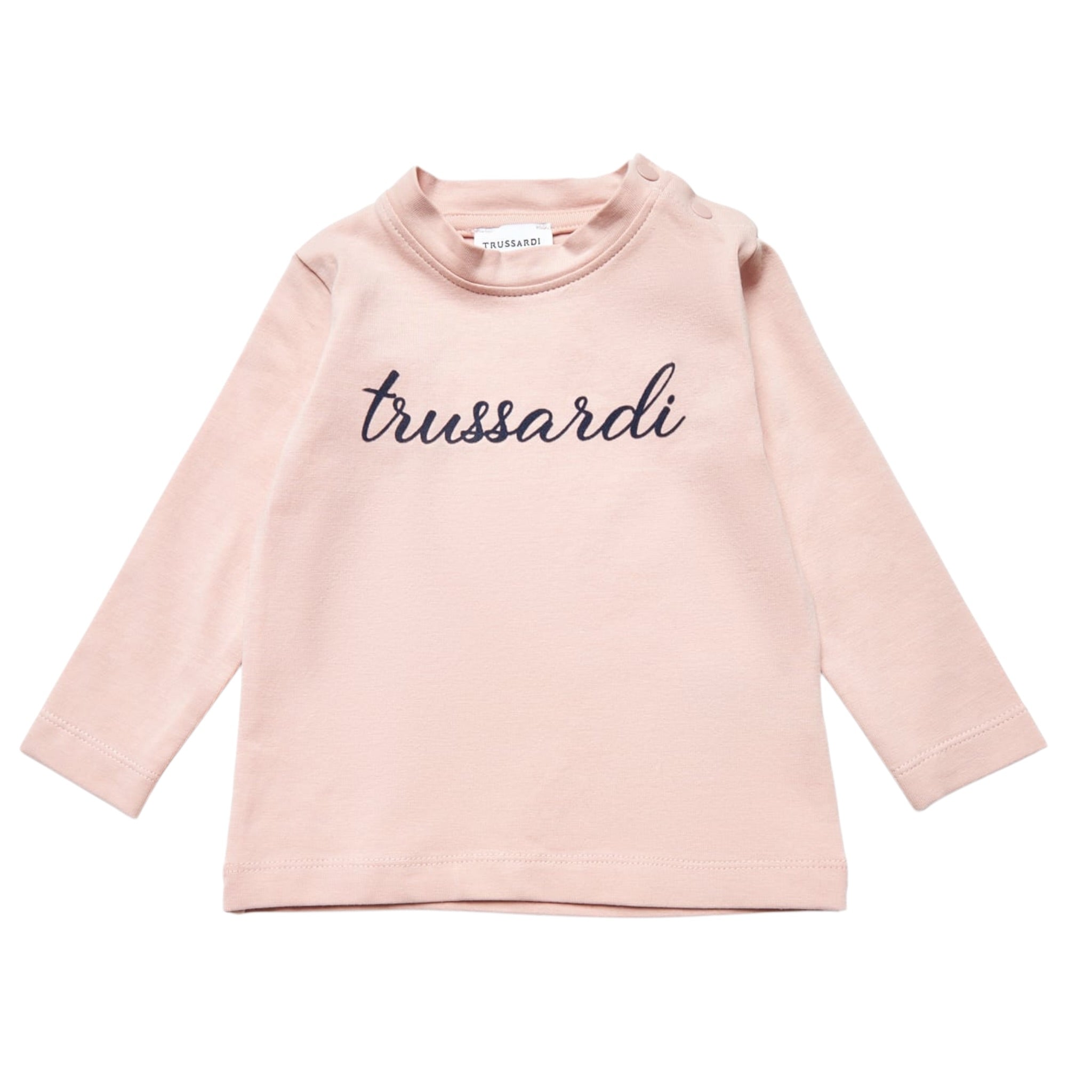 Trussardi Shirt tinta unita con Stampa Rosa per Bambina TIA25008TSJ ROSA TRUSSARDI 