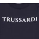 Trussardi Shirt tinta unita con Stampa Blu per Neonato TIA25017TS BLU TRUSSARDI 