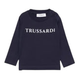 Trussardi Shirt tinta unita con Stampa Blu per Neonato TIA25017TS BLU TRUSSARDI 