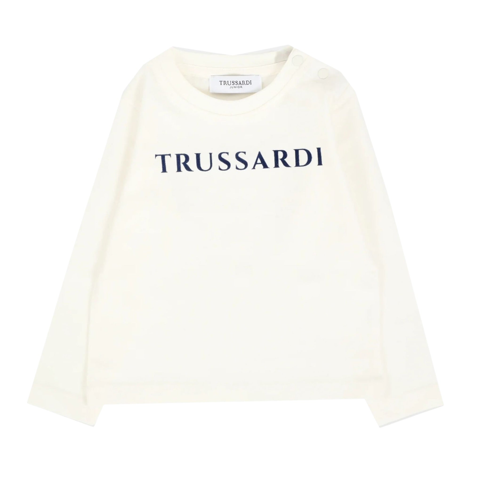 Trussardi Shirt tinta unita con Stampa Bianco per Neonato TIA25017TSXX BIANCO TRUSSARDI 