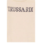 Trussardi Maglia Girocollo tinta unita con Logo Beige per Neonato TIA25020MAX BEIGE TRUSSARDI 