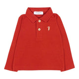 Trussardi Polo tinta unita Manica Lunga Arancione per Bambino TIA25022PO ARANCIONE TRUSSARDI 