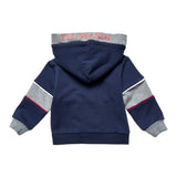 Trussardi Felpa Tricolore con Zip E Cappuccio Grigio per Neonato TIA25039FEN GRIGIO TRUSSARDI 